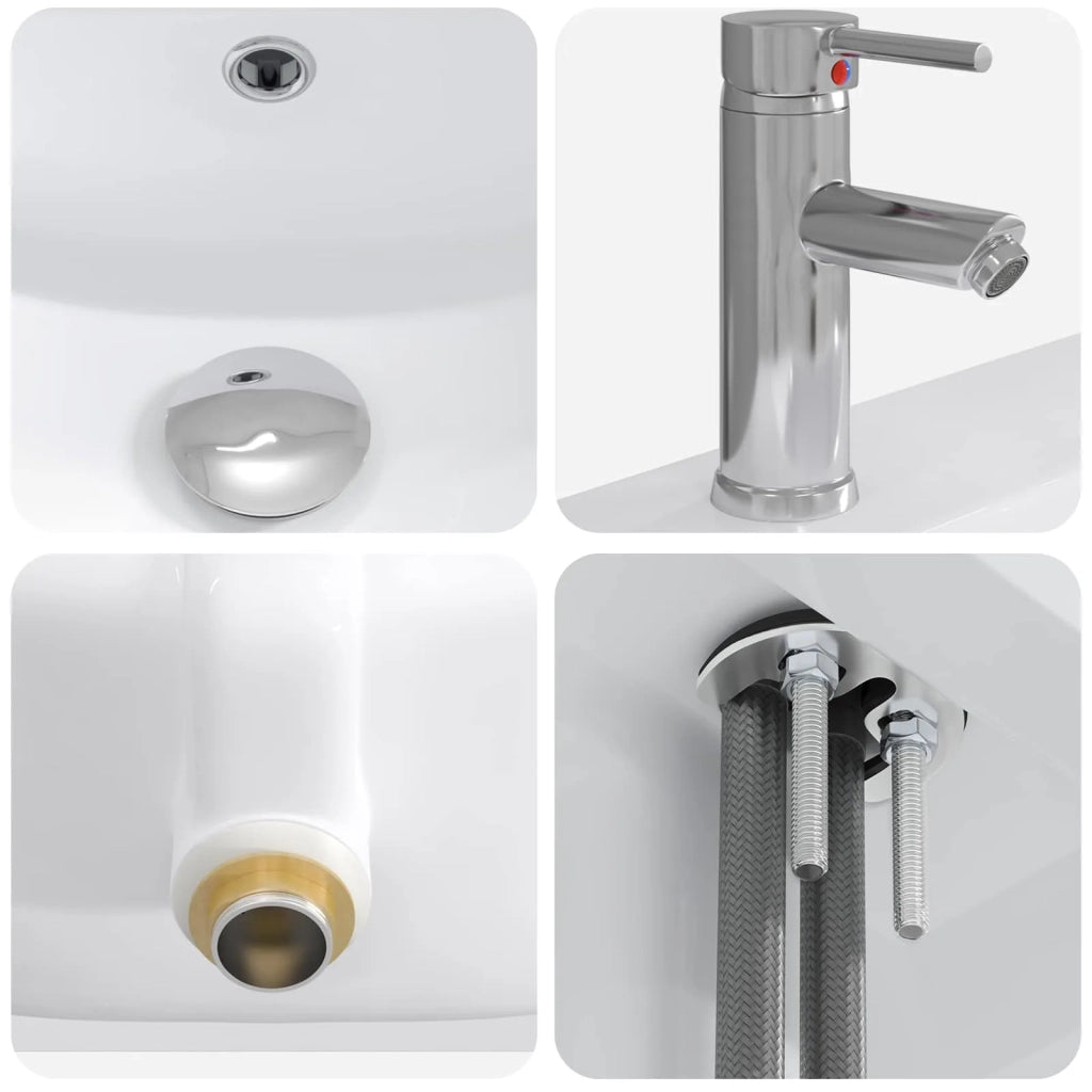 Set di mobili per il bagno Grigio Cemento 61 x 40 x 84,5 cm 3404261