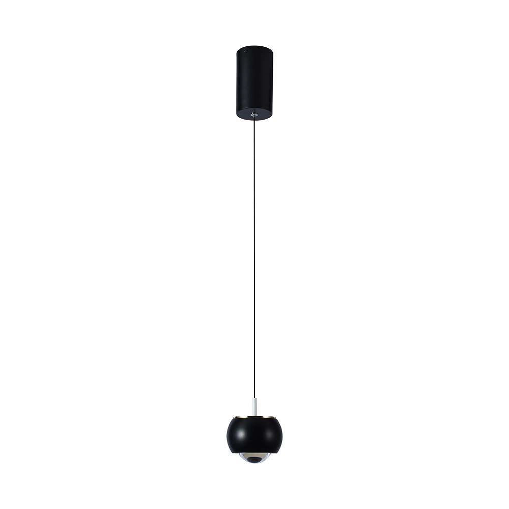 Lampada a sospensione LED 9W 3000K nera V-TAC VT-7830