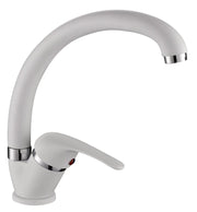 Miscelatore cucina colore bianco-granito