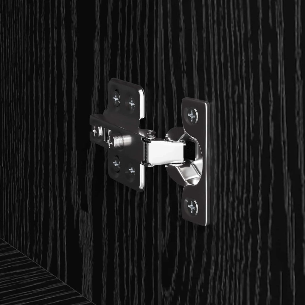 Mobile TV Rovere nero 150 x 30 x 50 cm Legno multistrato