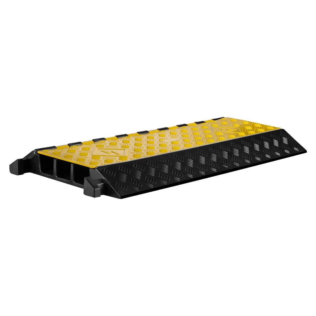 Canalina passacavi carrabile, 930x490x80mm, 3 canali, max 30 t, Pedana copricavo