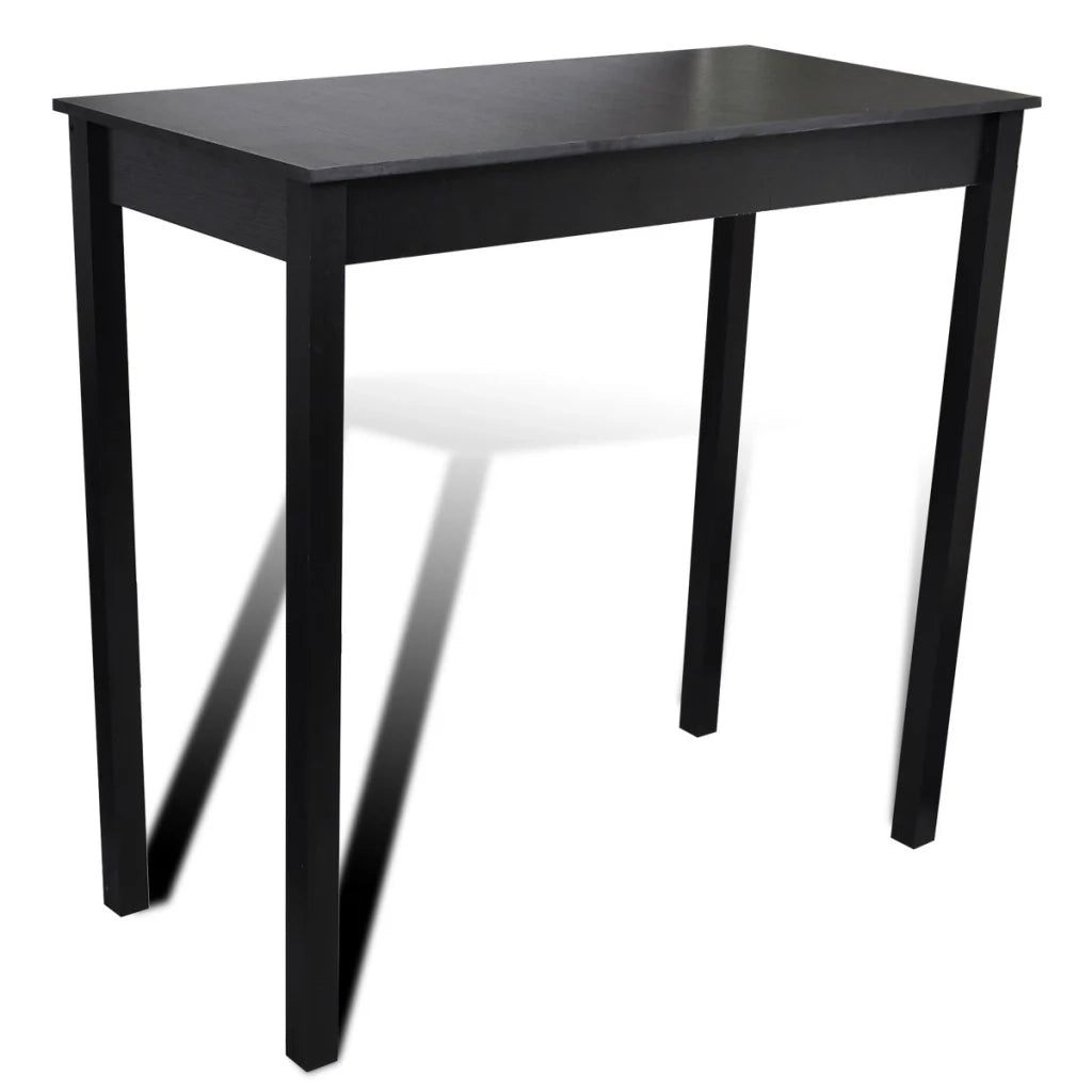 Set di 4 sgabelli da bar con tavolo alto nero 1202004