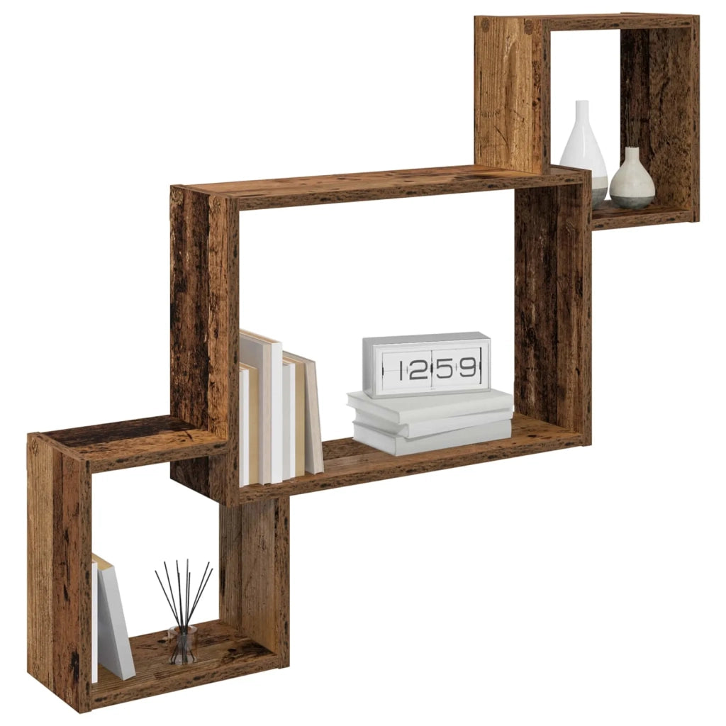 Scaffale da parete A parete Legno antico 91,5 x 15 x 76 cm 8012122