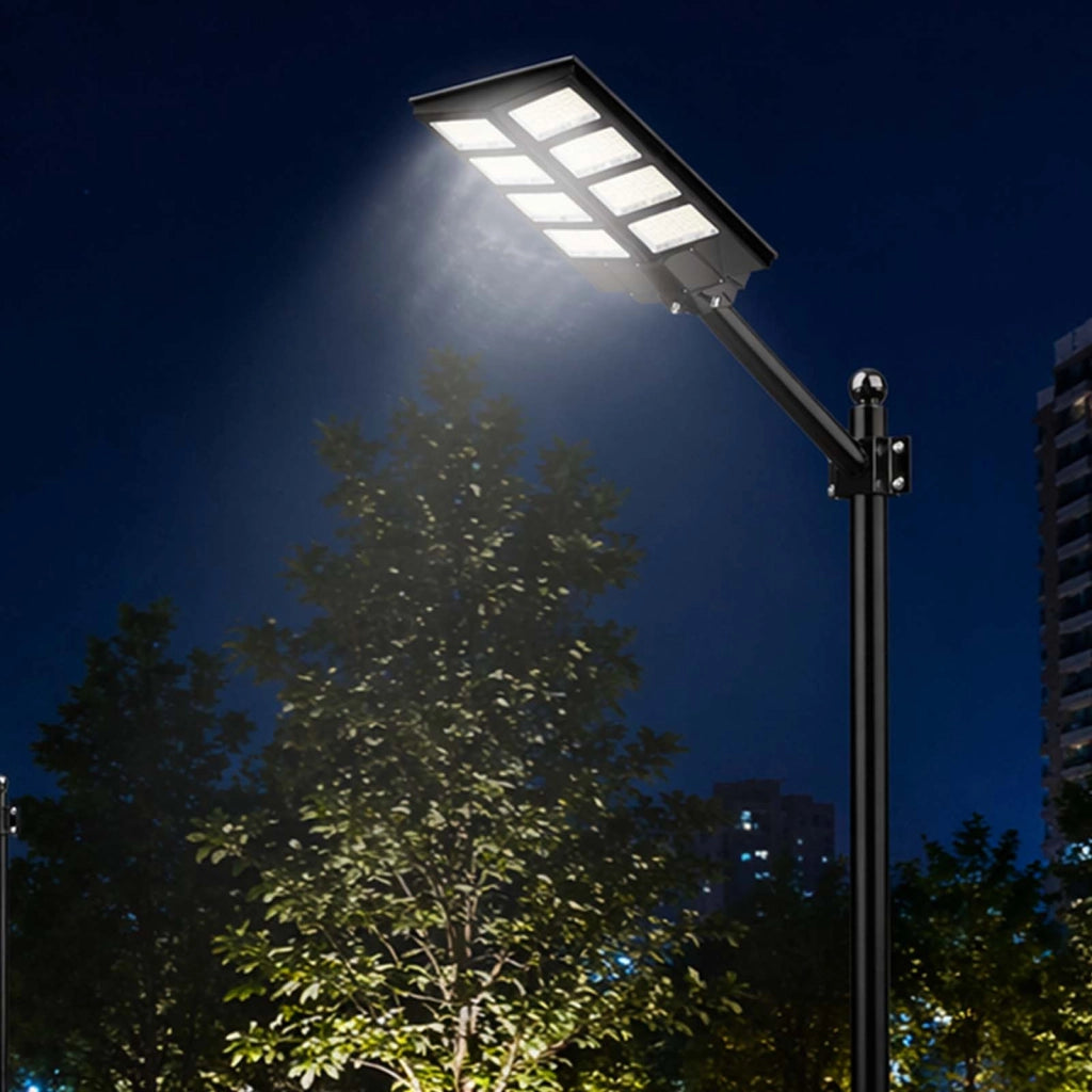 Lanterna Solare Esterno LED 13W con Rilevamento Movimento Intelligente IP44 Nero Avizar