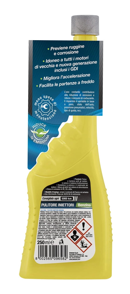 Liquido Pulitore per Iniettori per Motori Benzina Arexons 250 ml