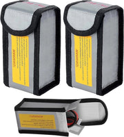 Sacchi di stoccaggio per batterie resistenti a esplosioni, 2 pezzi, dimensioni 64 x 50 x 125 mm
