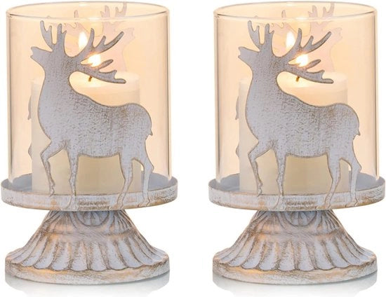 Set di due candele in metallo con finitura distressed, stile vintage 

Modello: Hert 
Codice prodotto: 
Specifica tecnica: 
Set di 2 pezzi