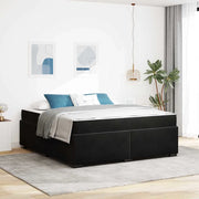 Struttura del letto con materasso Nero 180 x 200 cm Tessuto 3399304