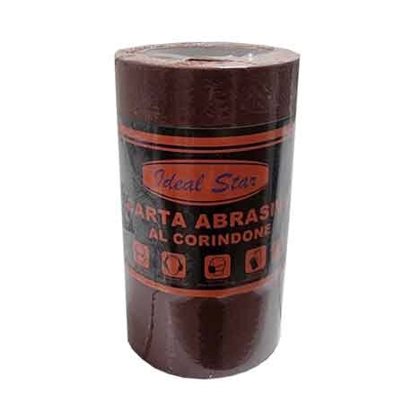 MINI ROTOLO CARTA ABRASIVA IDEAL STAR grana 60 - rotolo mm 115x5mt - IDEAL STAR