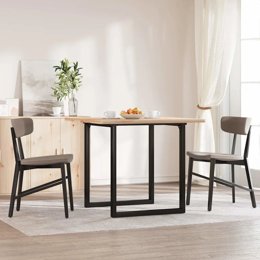 Telaio Gambe a O per Tavolo da Pranzo 60x60x73 cm in Acciaio