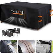 Copertura esterna in tessuto Oxford impermeabile e resistente al freddo per mobili da giardino - Nero - 160 x 90 x 74 cm