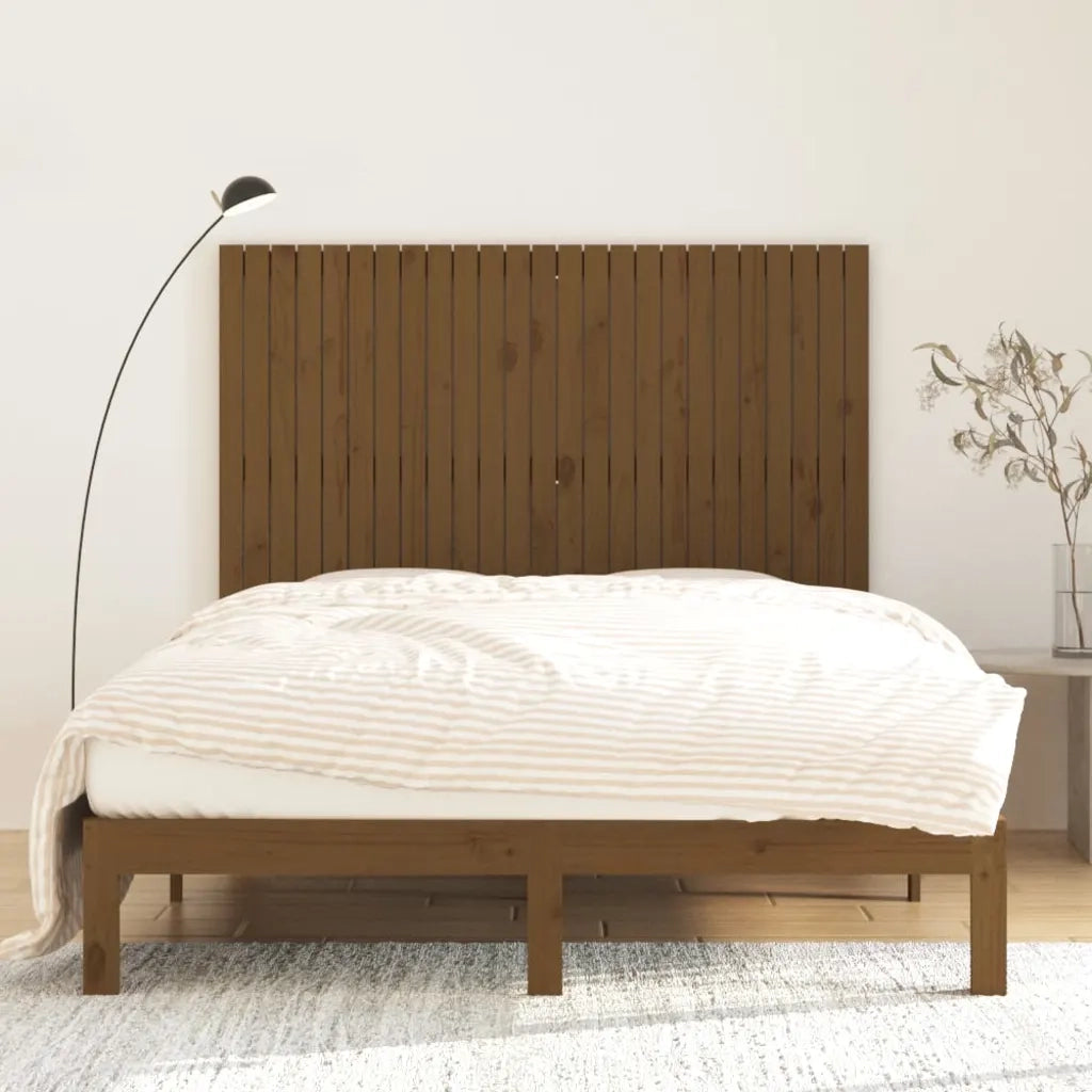 Testiera da Parete Ambra 159,5x3x110 cm Legno Massello di Pino