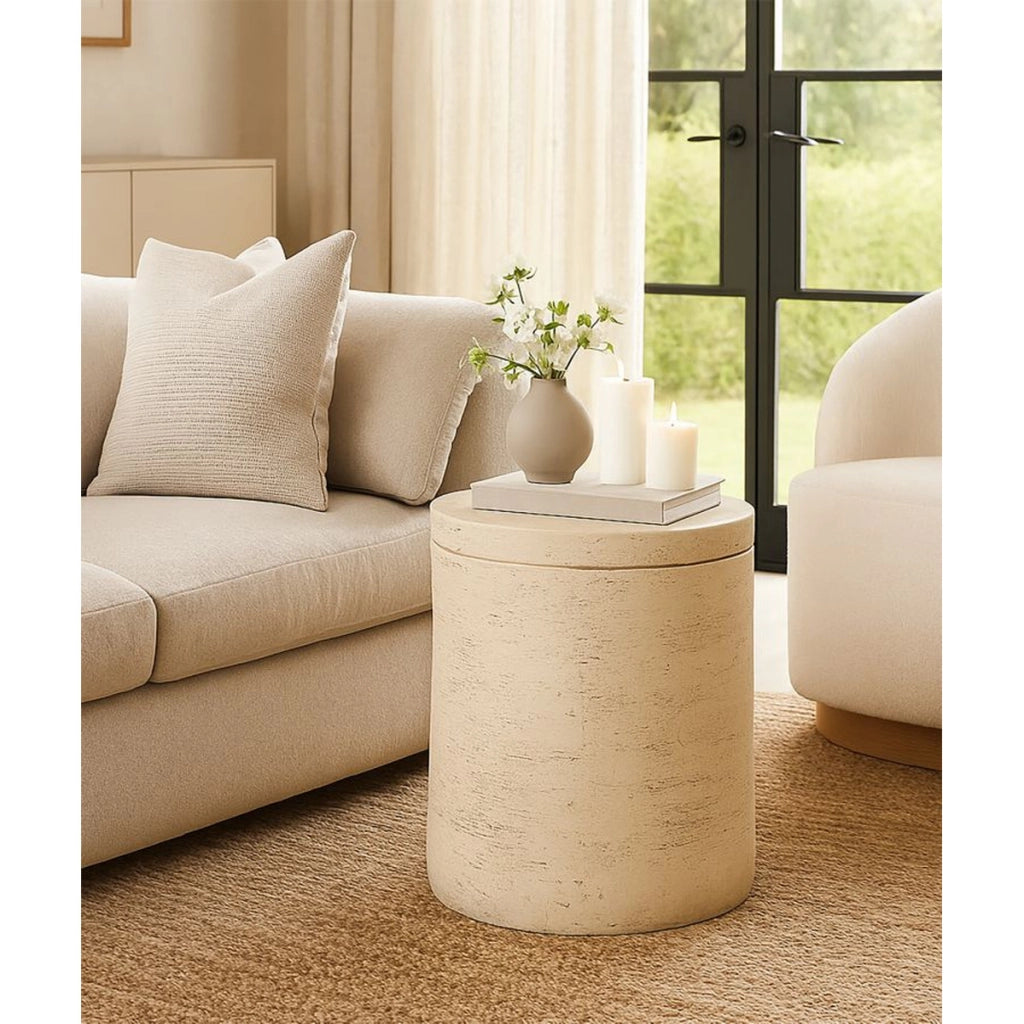 Tavolino VKH1069, Beige, MgO, 35x35x43 cm