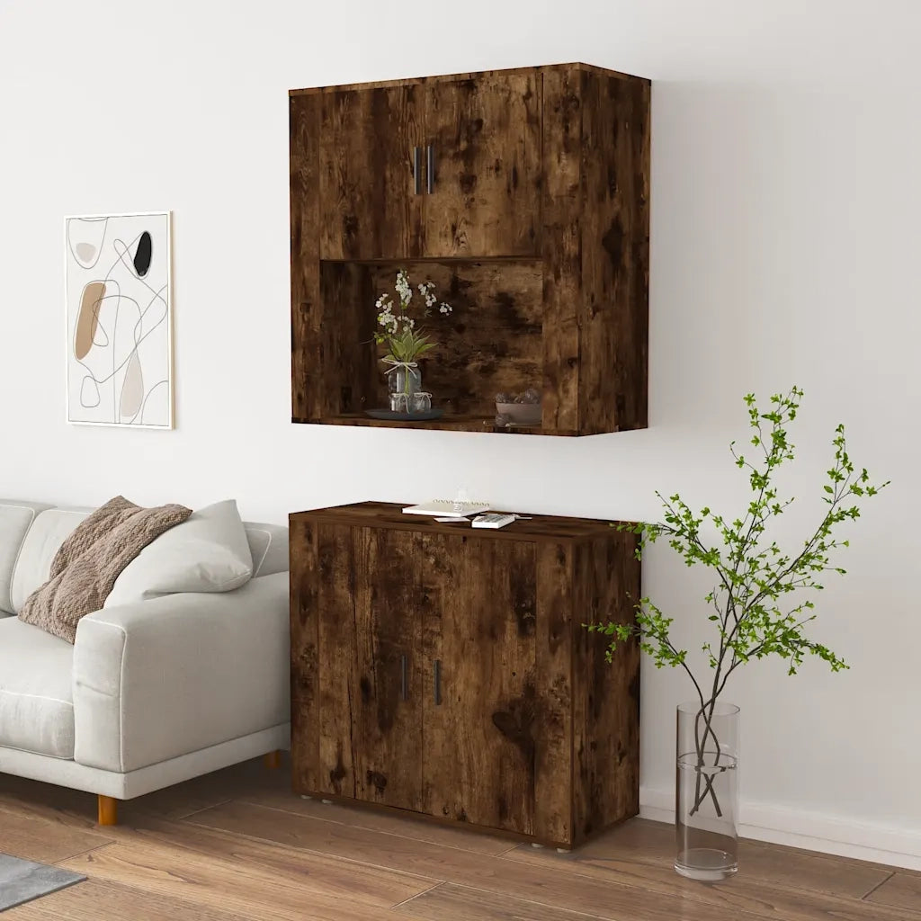 Credenza Rovere Fumo in Legno Multistrato 3185356