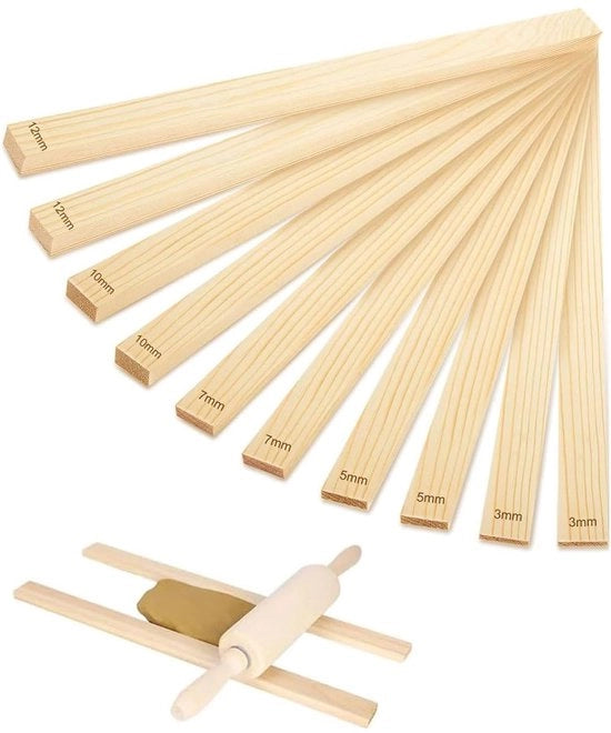Kit di utensili in legno per ceramica da 10 pezzi