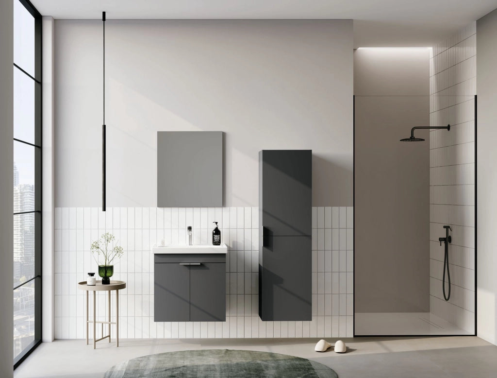 Mobile lavabo "Desna 60" - 60 x 45 x 58 cm - Antracite opaco