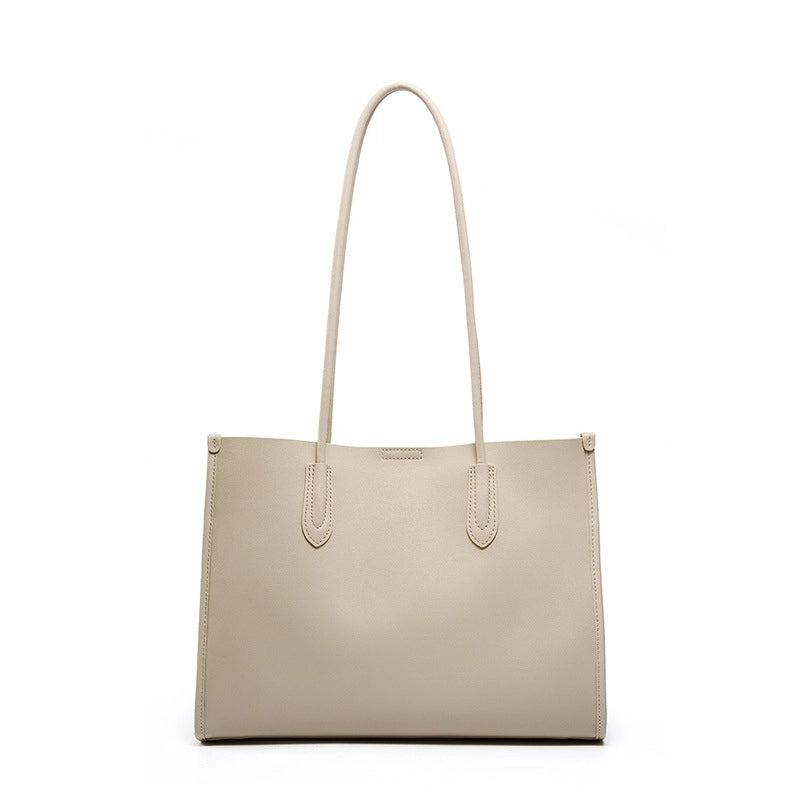 Borsa a tracolla da donna in vera pelle, colore grigio.