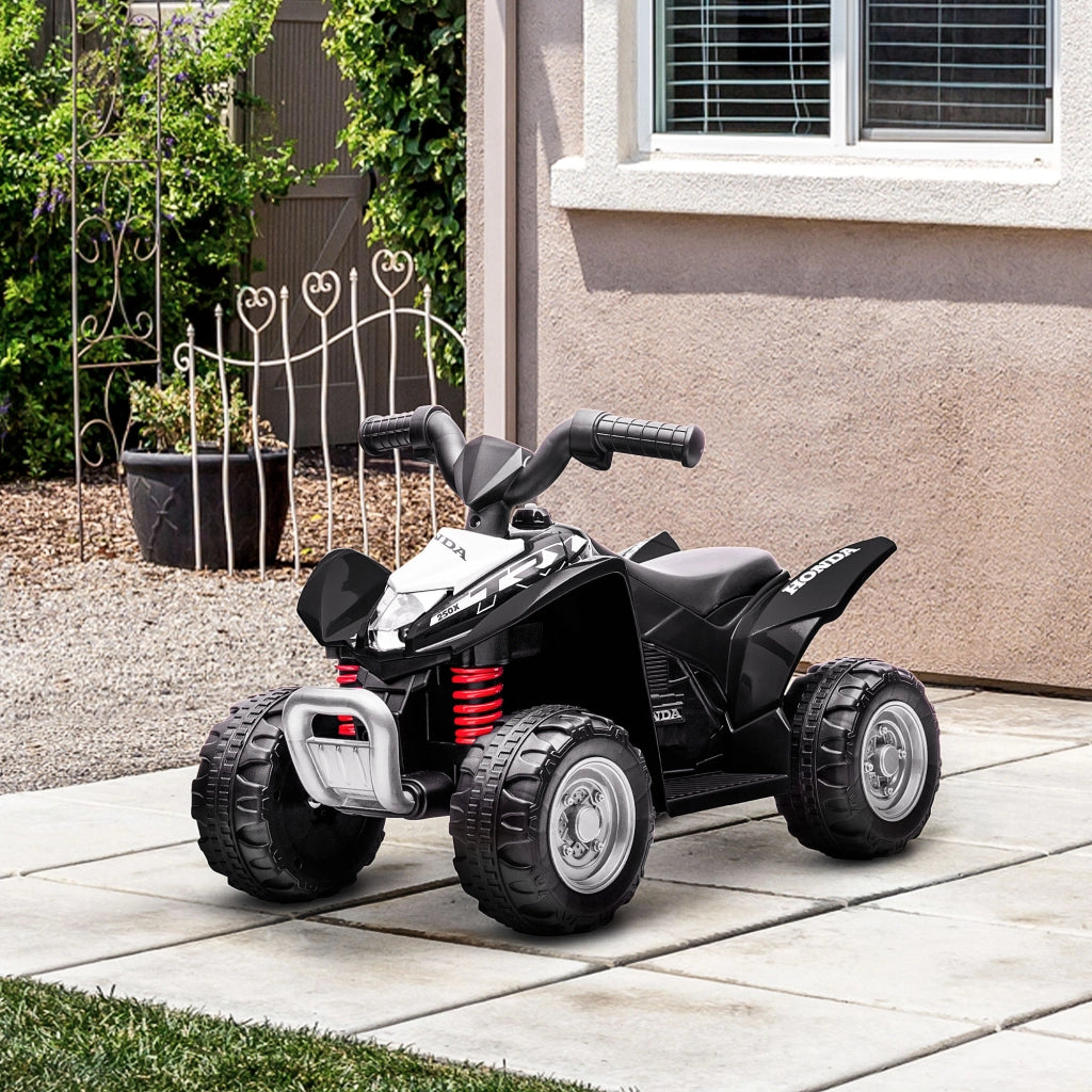 Quad Elettrico per Bambini ¨C ZephMum ¨C 65.5x38.5x43.5cm Nero con Luci LED