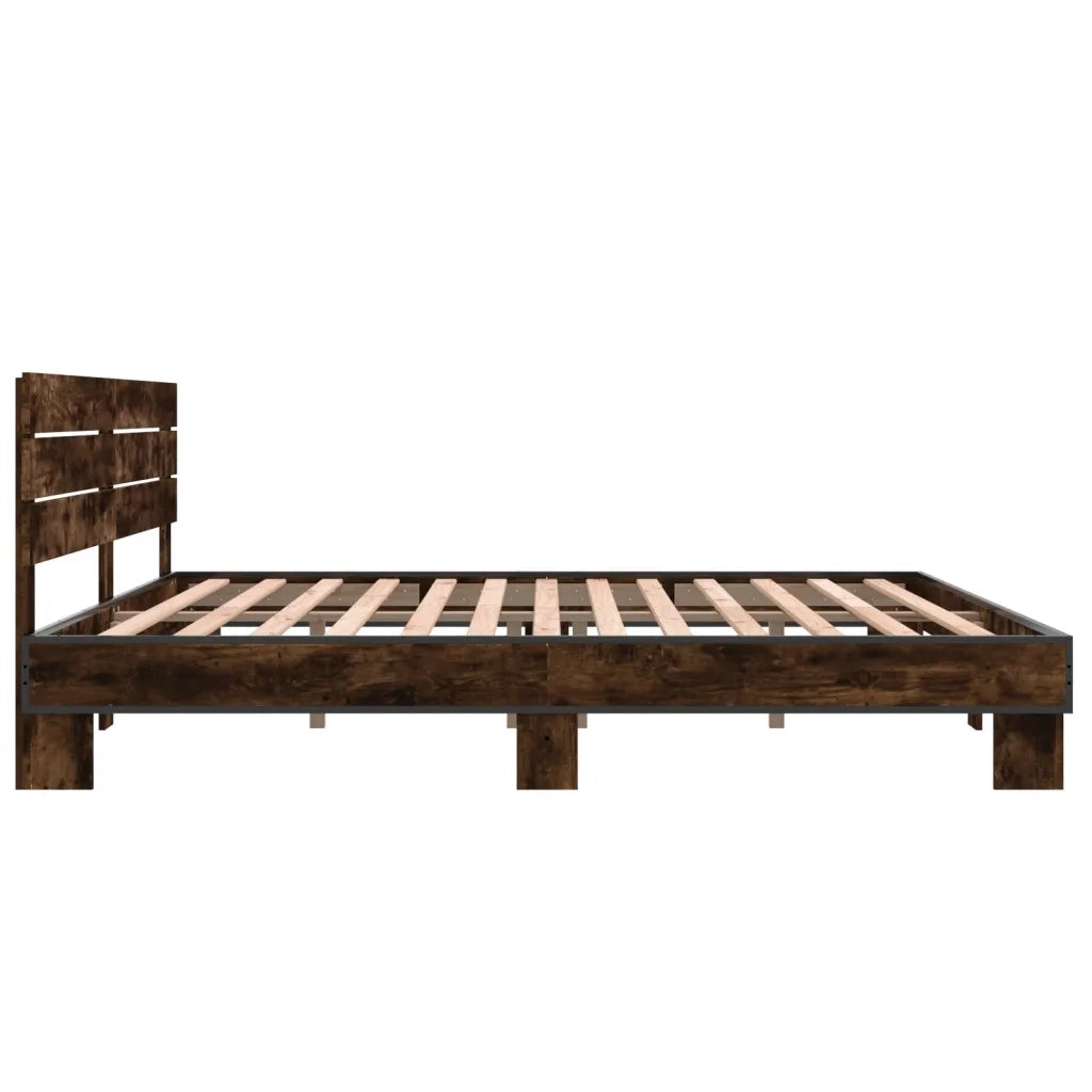 Giroletto Rovere Fumo 200x200 cm in Legno Multistrato e Metallo