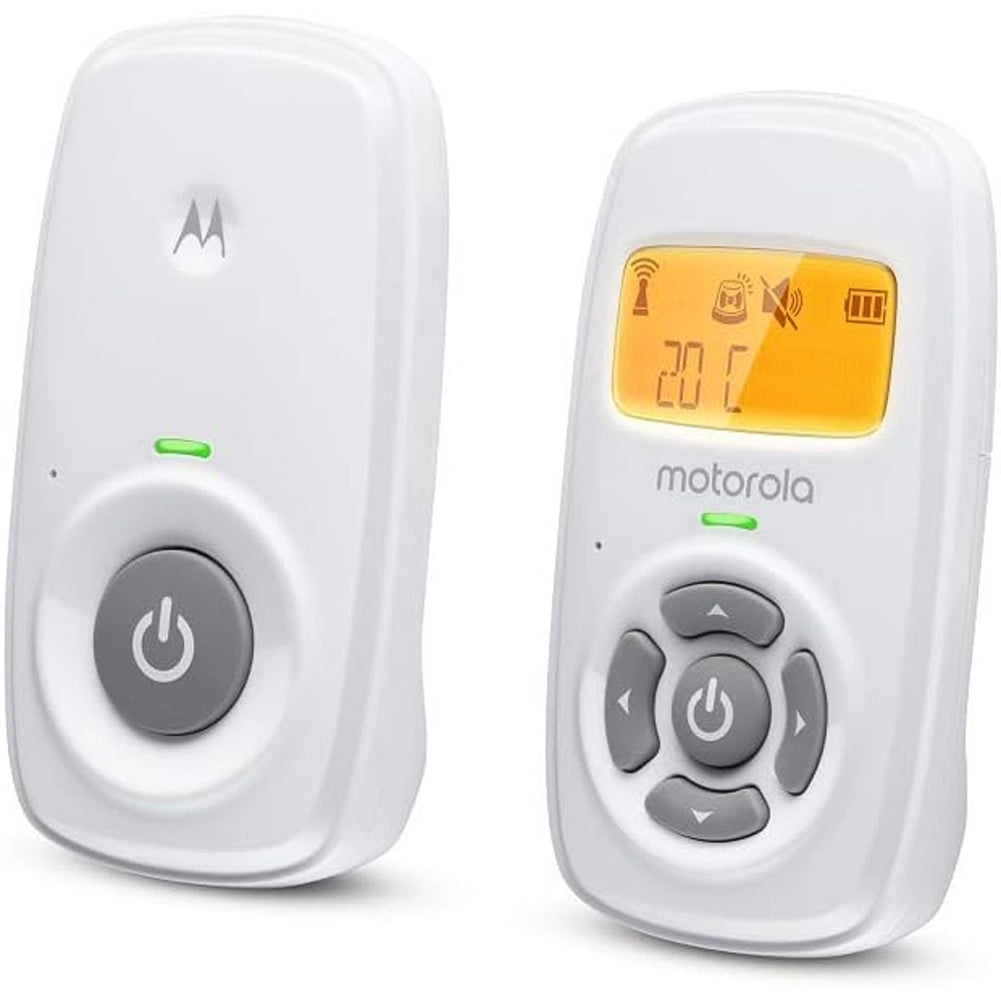 Motorola MBP24 Baby Monitor con Microfono Audio e Display a Temperatura Ambiente