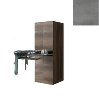 Mobile Lavanderia a Colonna per Lavatrice o Asciugatrice con Asse da Stiro e Ante 70x70x192A cm in Nobilitato Unika