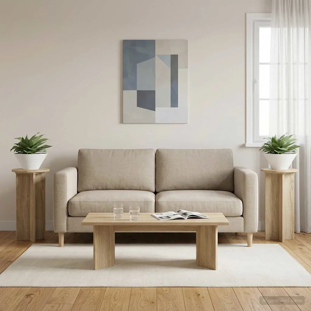 Supporto per piante 2 pcs Rovere Sonoma 29,5 x 29,5 x 60 cm 899719