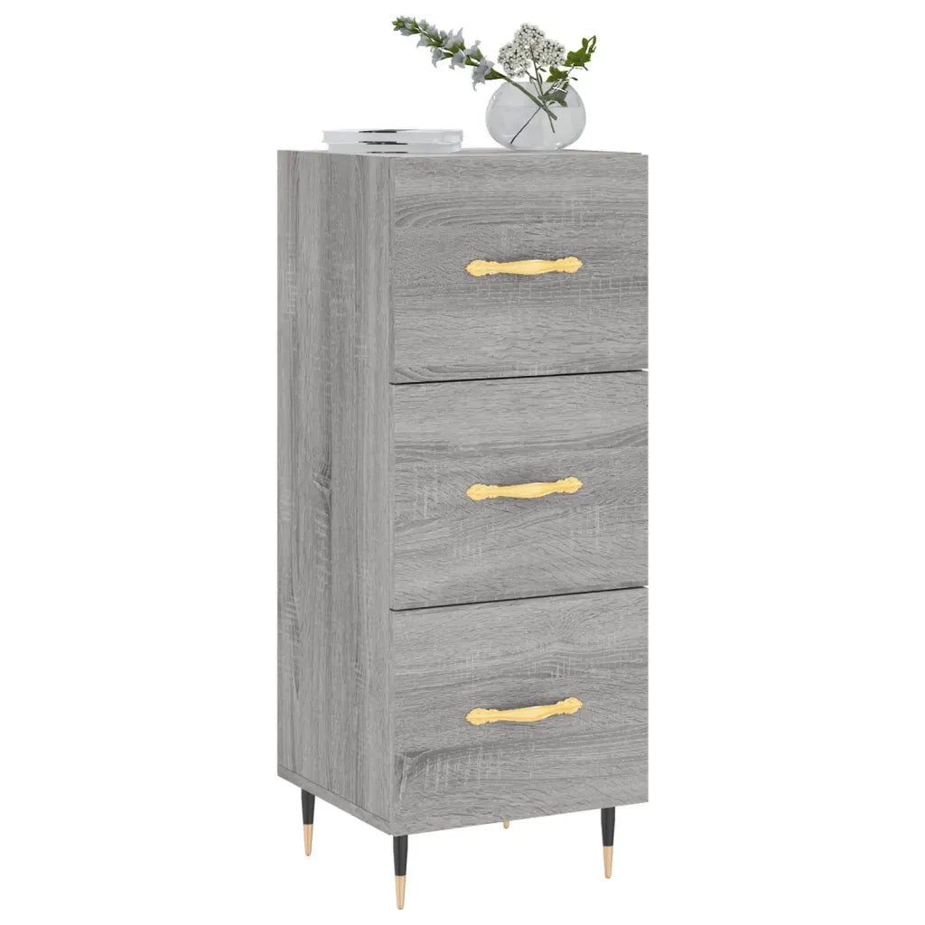 Credenza | Madia | Buffet da pranzo | Armadio da pranzo Grigio Sonoma 34,5x34x90 cm in Legno Multistrato