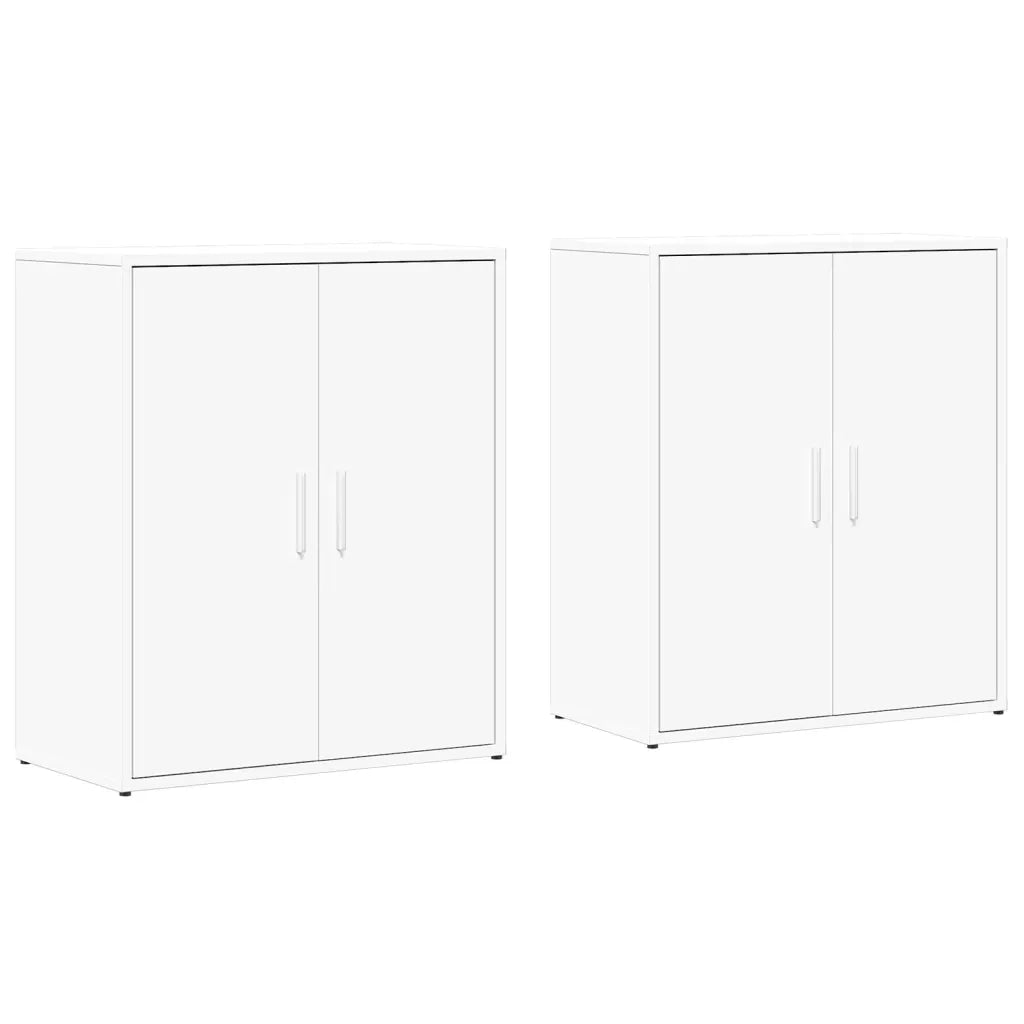 Credenze 2 pz Bianche 60x31x70 cm in Legno Multistrato 3276539