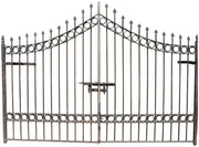 Biscottini Cancello in ferro pieno L335xPR12xH245 cm. Made in Italy interamente forgiato