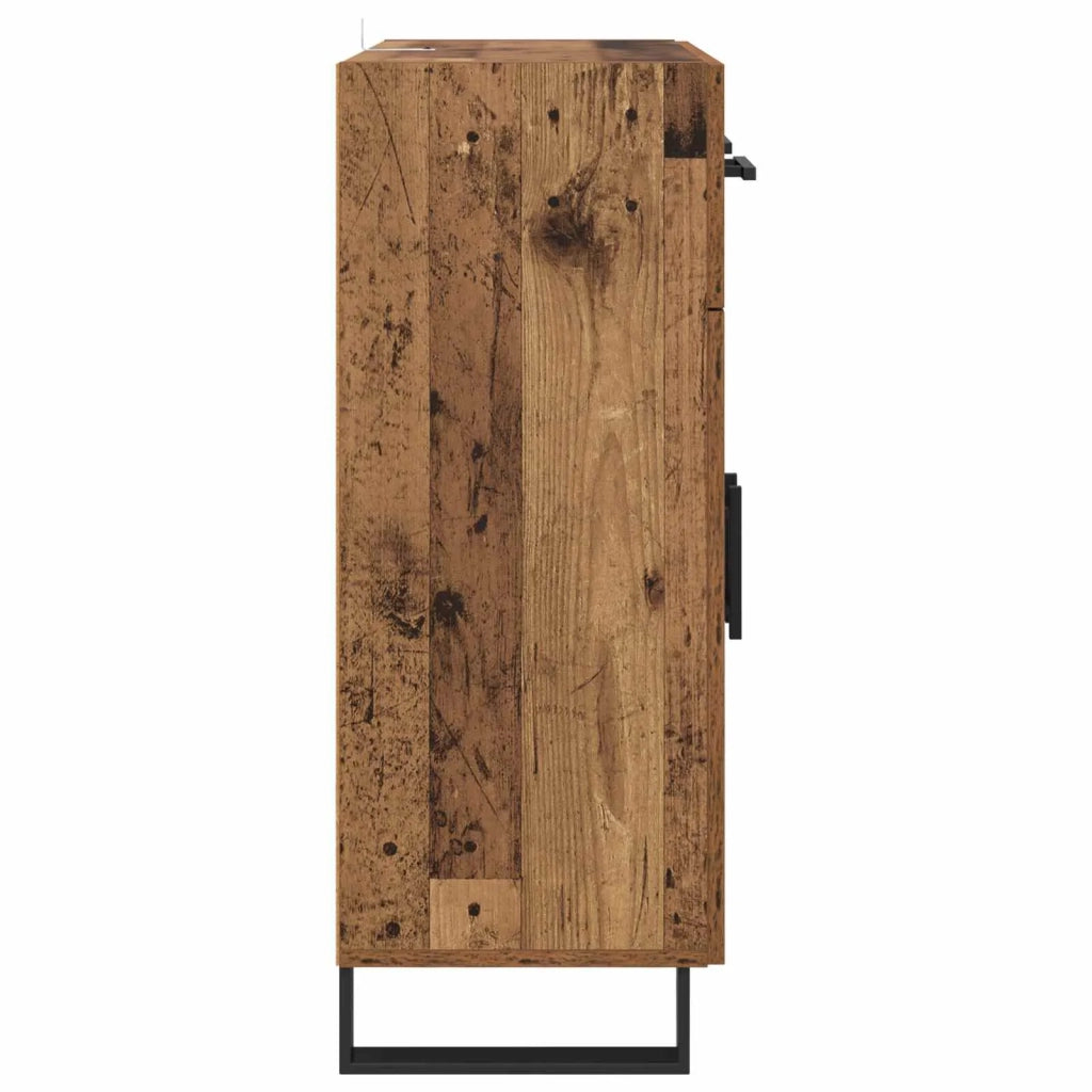 Credenza | Madia | Buffet da pranzo | Armadio da pranzo Legno vecchio 69,5 x 34 x 90 cm Legno multistrato