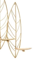 Portacandele Leaf Da Muro cm 66X14X56