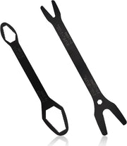 Kit di chiavi multifunzionale universale per auto e manutenzione domestica - chiave Torx - chiave a doppia apertura - nero - 2pz