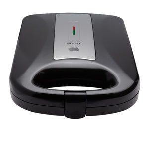 SOGO Sandwich Maker 4 Fette 1200W, Piatti Triangolari Antiaderenti, Design Moderno, Termoregolazione Automatica, Sicurezza e Piedini Antiscivolo
