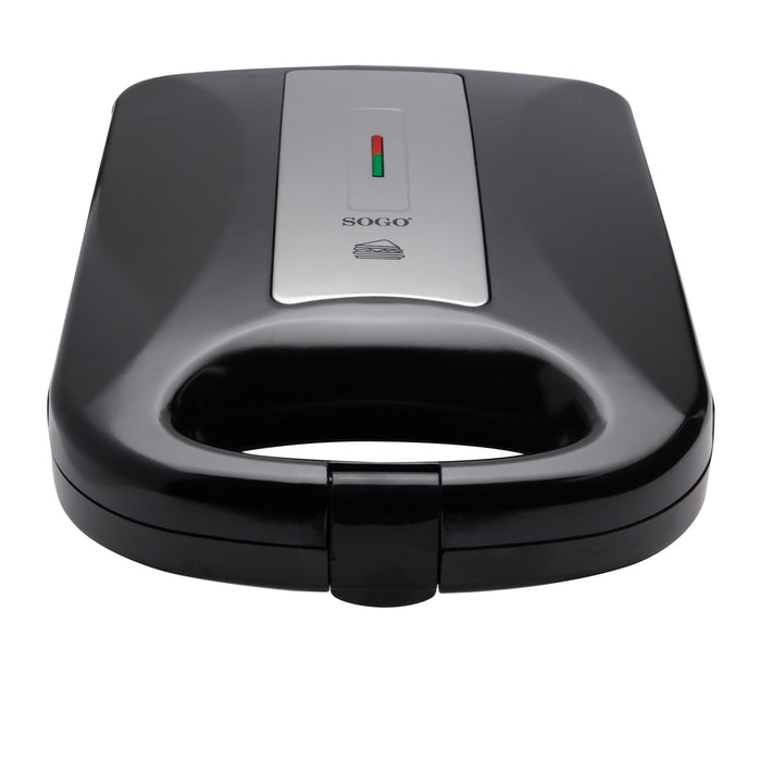 SOGO Sandwich Maker 4 Fette 1200W, Piatti Triangolari Antiaderenti, Design Moderno, Termoregolazione Automatica, Sicurezza e Piedini Antiscivolo