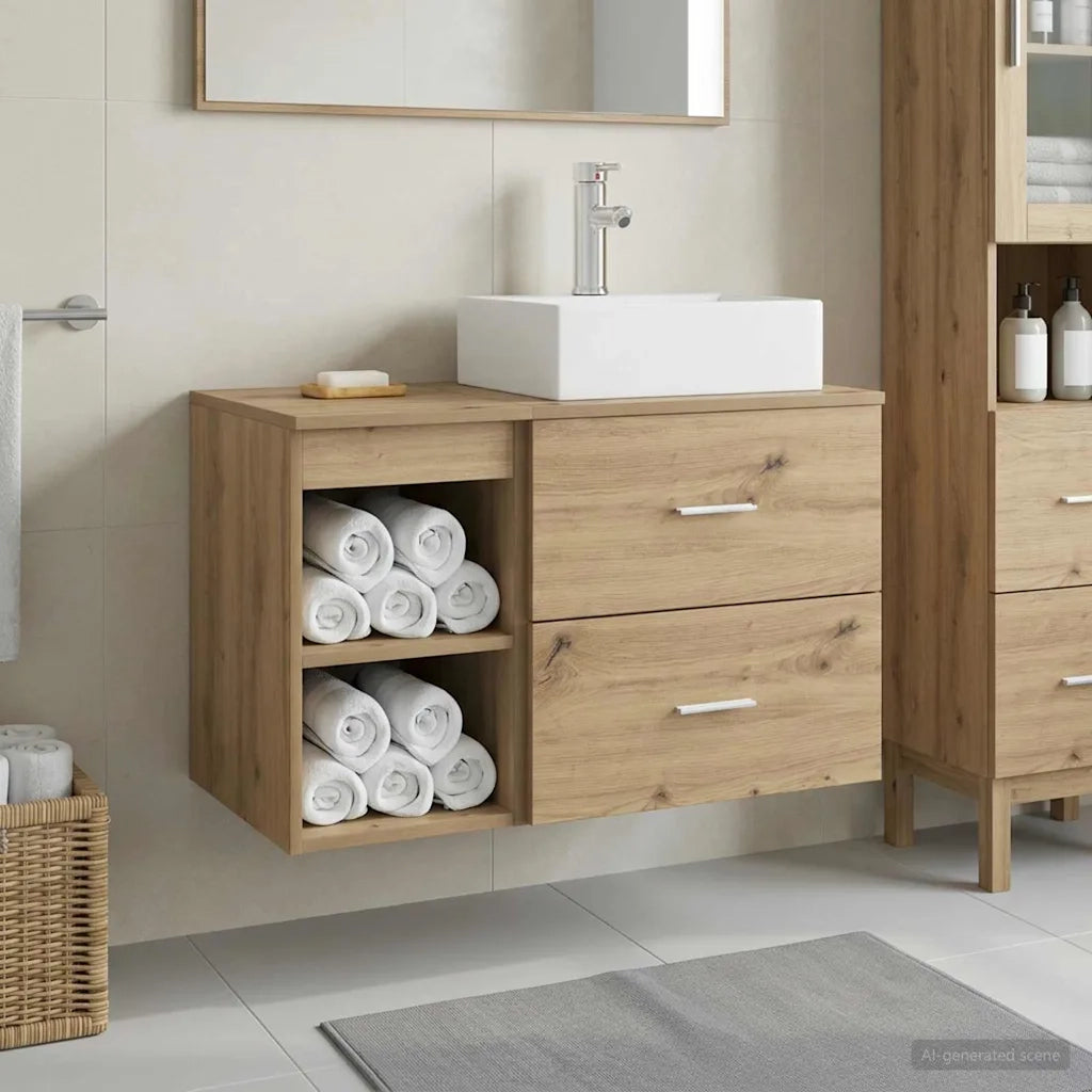 Set di mobili per il bagno 2 pcs Rovere Artigianale 3403895