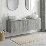 Set di Armadi da Bagno 3 pz Sonoma grigio 49,5 x 44,5 x 65 cm 3405693