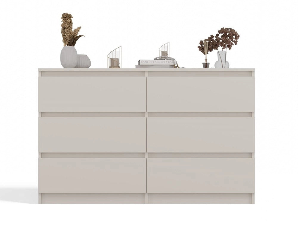 Cassettiera MALWA M6/120 cashmere per camera e soggiorno