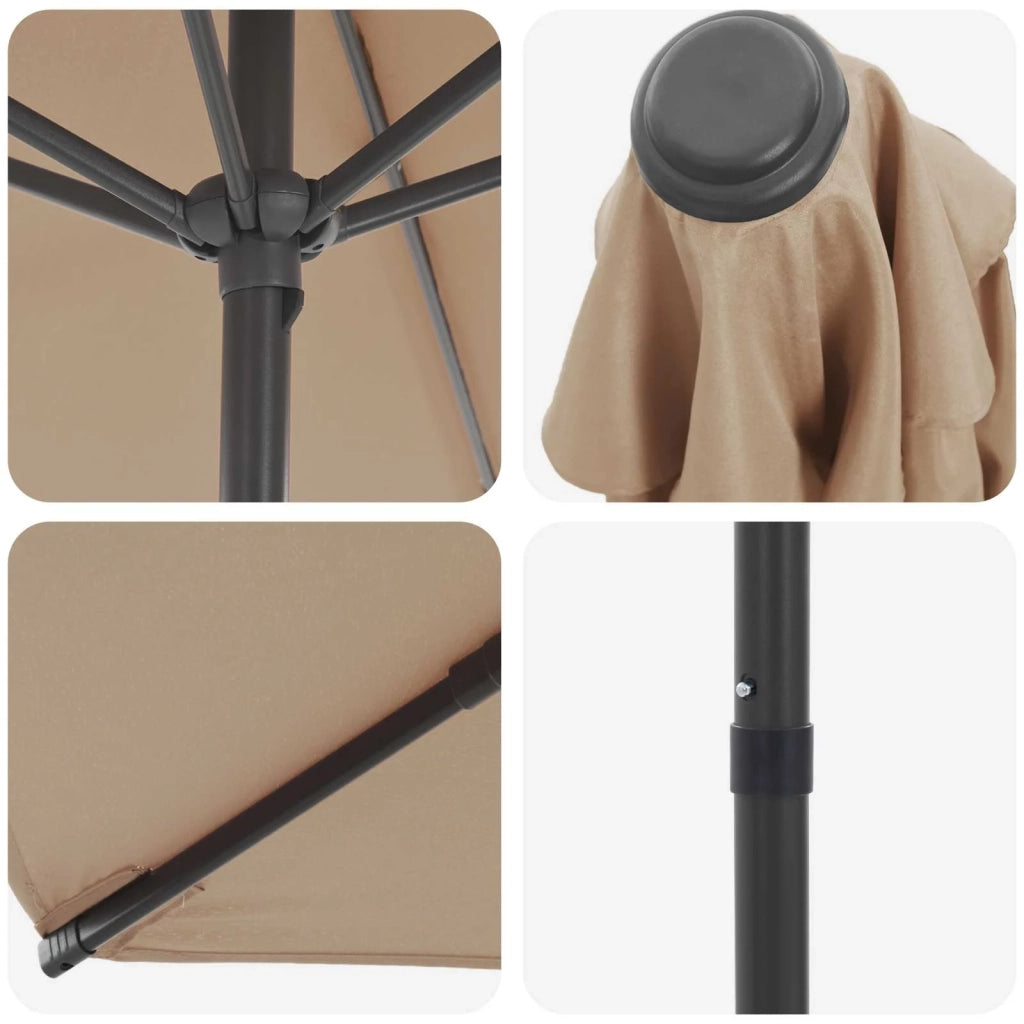 Ombrellone da giardino-Parasole da Giardino con Base 230 x 230 cm Poliestere 601261