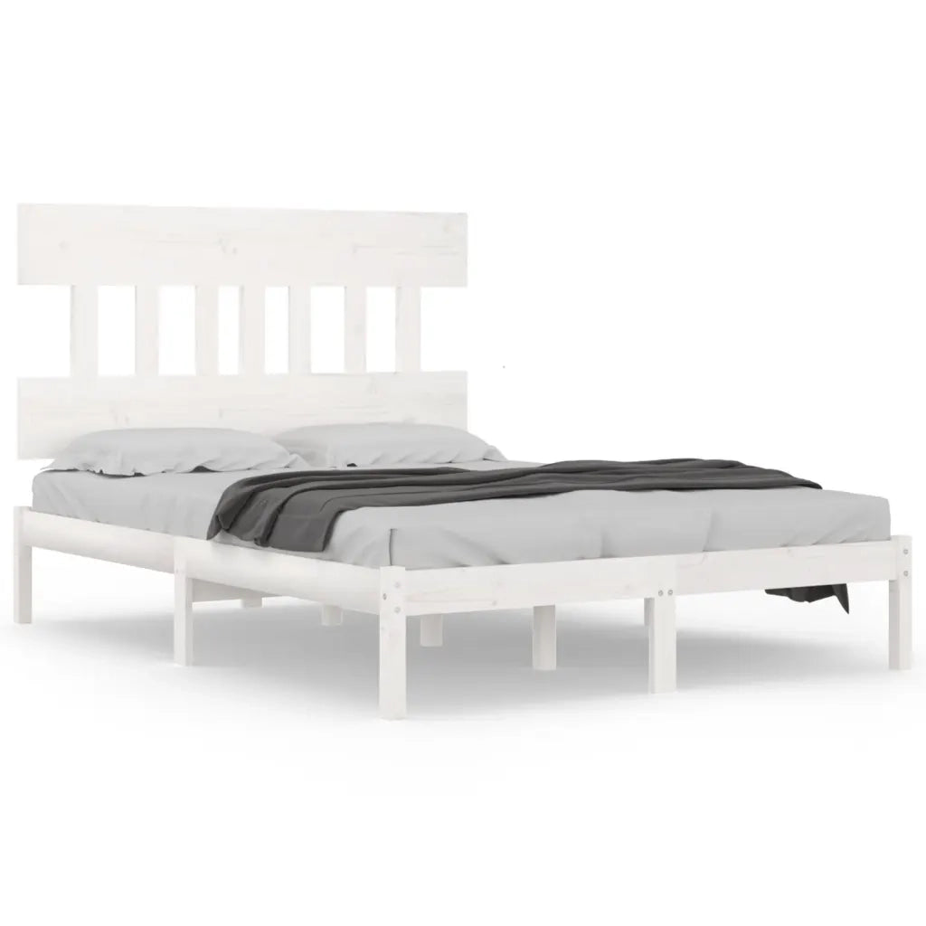 Giroletto Bianco in Legno Massello 160x200 cm 3104749