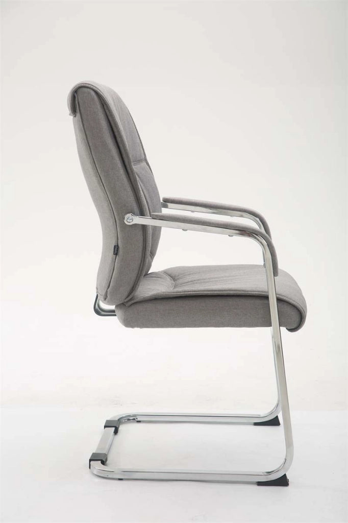 Sedia Anubis XXL in tessuto grigio