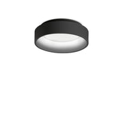 Plafoniera Moderna Ziggy Metallo Nero Led 22W 3000K Luce Calda