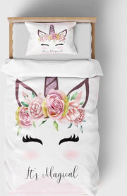 Lenzuola per letto 135 x 200 cm, microfibra morbida, lenzuola per letto a due pezzi per bambini, lenzuola per letto respiranti con cuscino 80 x 80 cm