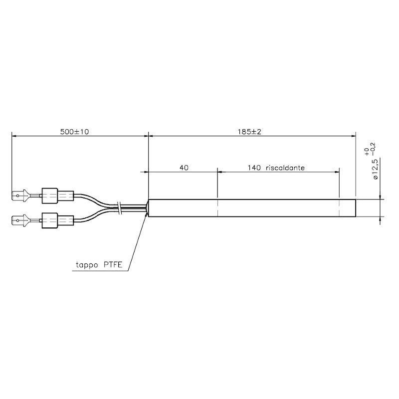 UTXS024334 Resistenza accensione lineare per stufe a pellet.