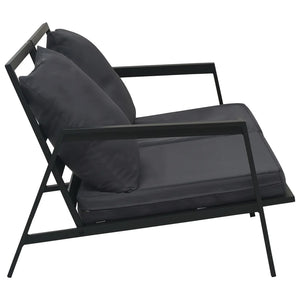 Set Divani da Giardino 5 pz con Cuscini Alluminio Grigio Scuro cod mxl 35778