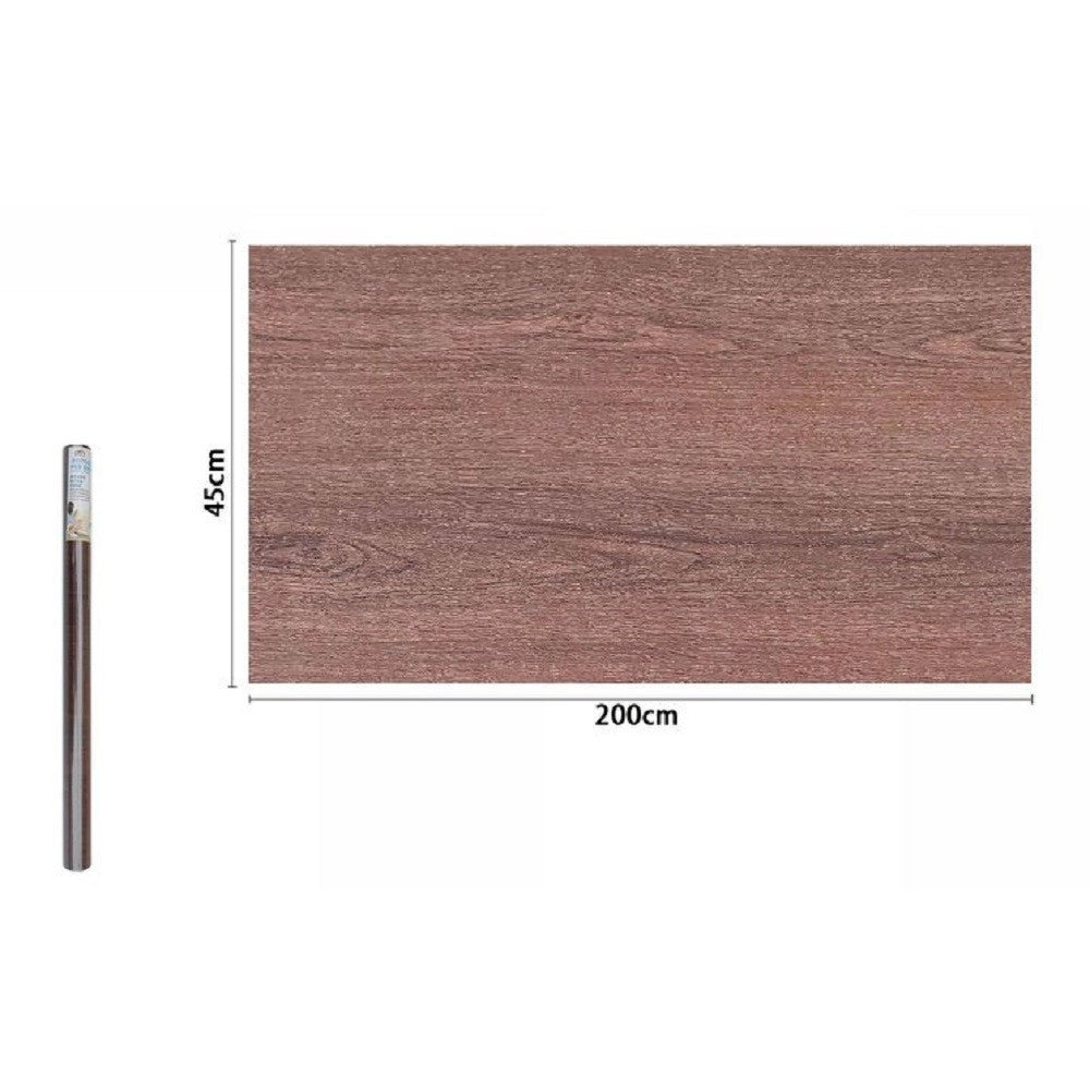 Trade Shop - Rotolo Pellicola Adesiva Parete Effetto Legno 45cm X 2mt Cassetti Mobili 71252 -