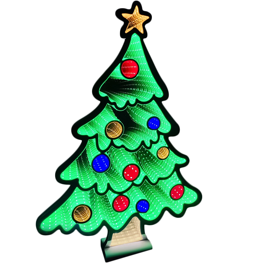 Albero di Natale Infinity 60cm Addobbo Luminoso Decorazione LED Natalizia