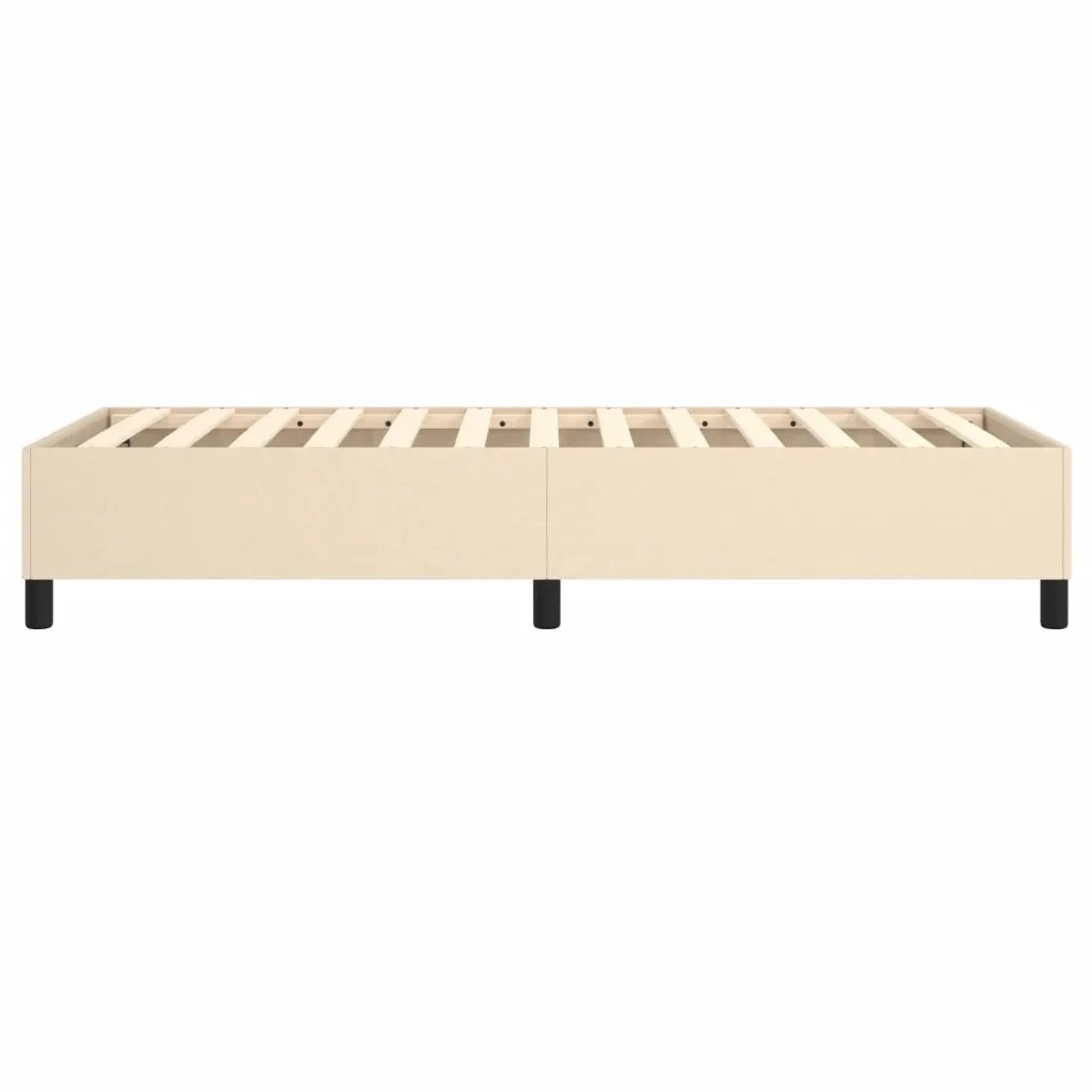Struttura Letto a Rete a Molle Crema 90x190 cm in Tessuto 3120827