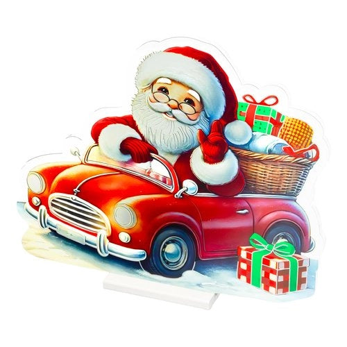 Decorazione luminosa natale kaemingk 487795 babbo natale