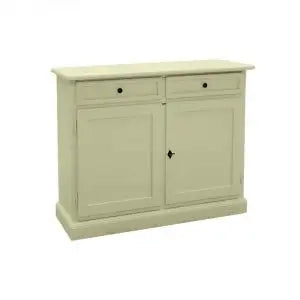 Credenza madia buffet in legno Shabby chic 2 ante chic mod Martini avorio