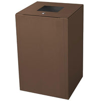 Pattumiera per Raccolta Differenziata 1 Scomparto Capacità 100 lt 45x50x80 cm in Acciaio Corten